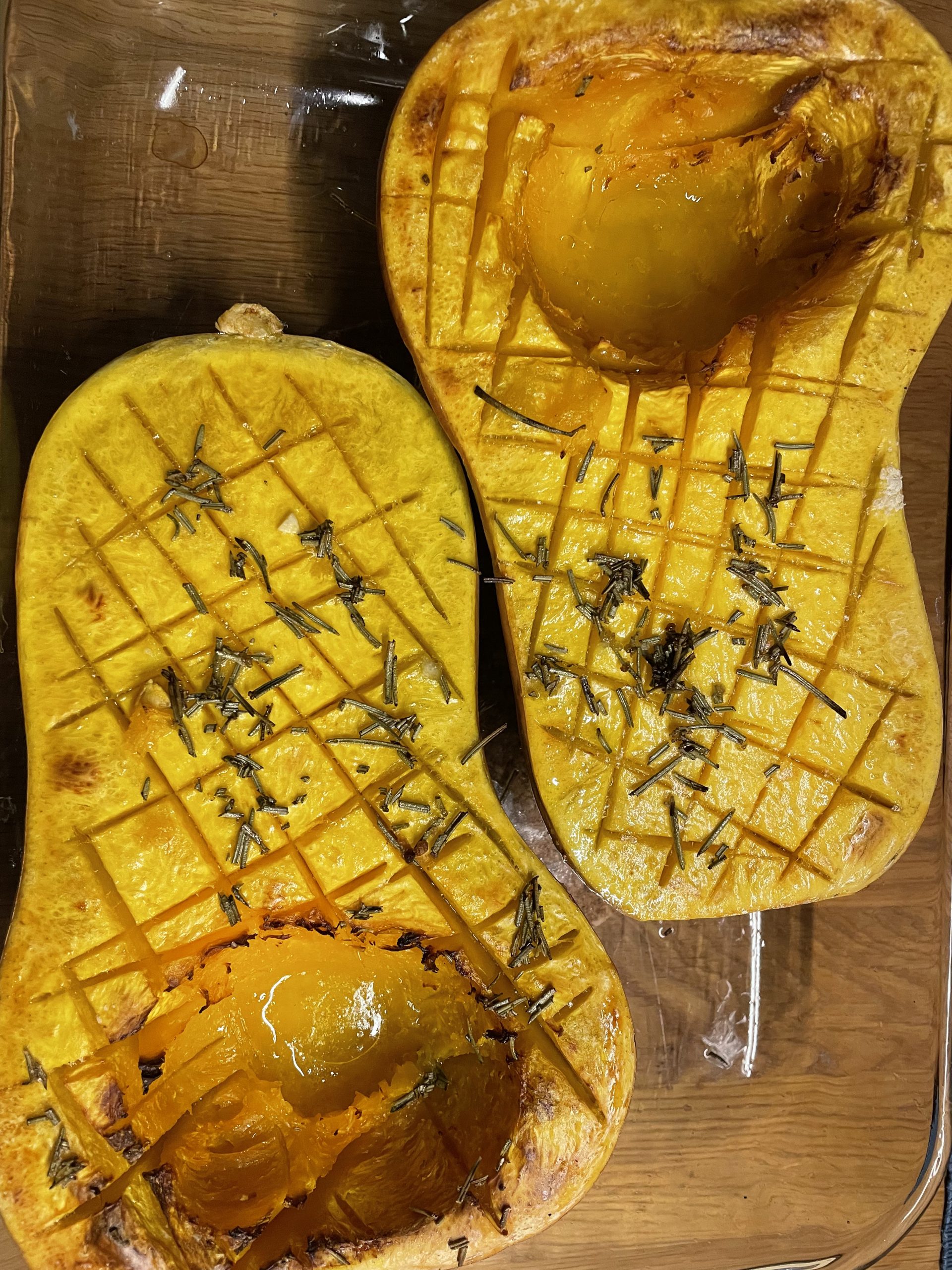 Butternut Kürbis aus dem Ofen