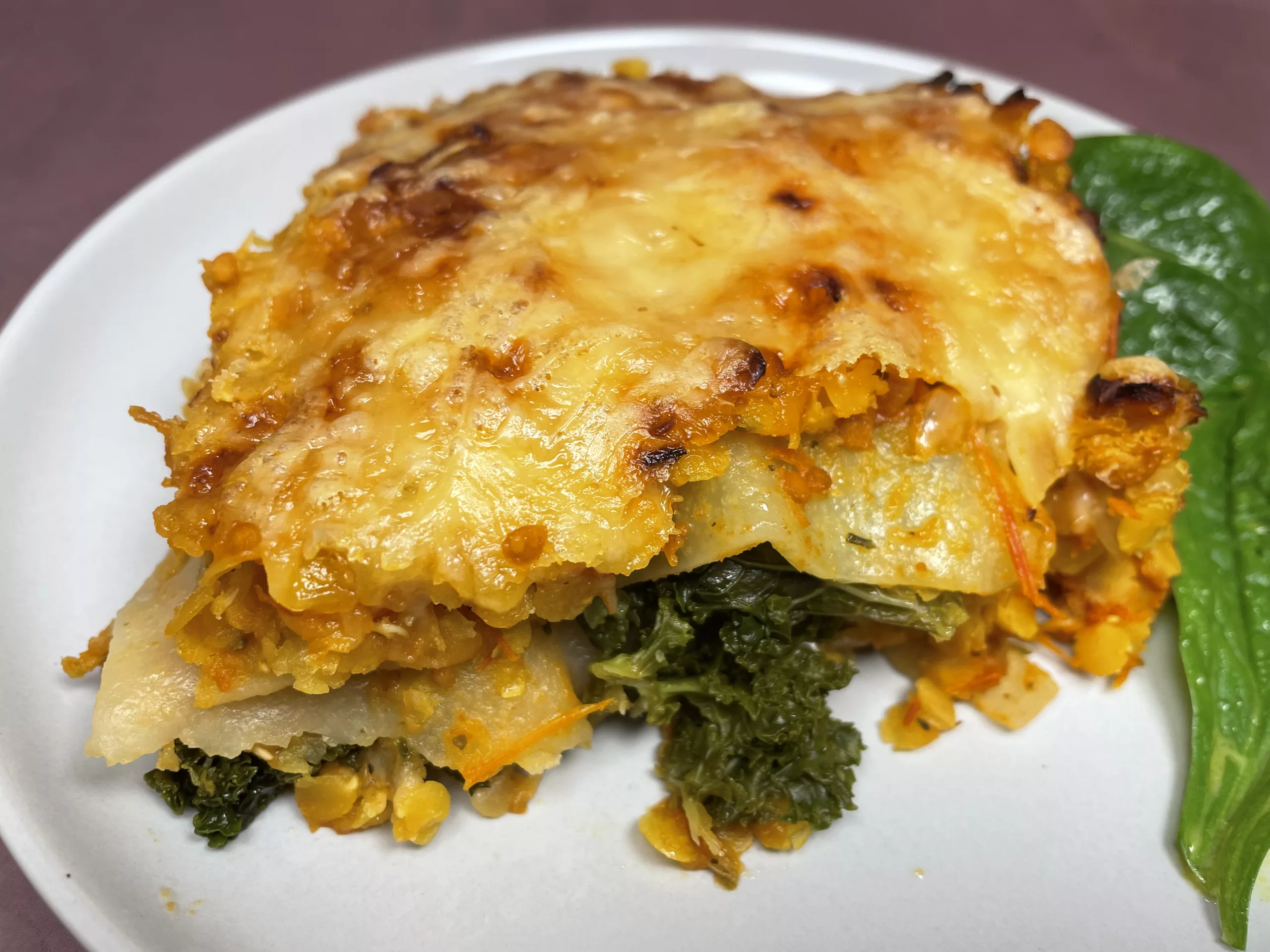 Grünkohl-Tomaten-Lasagne