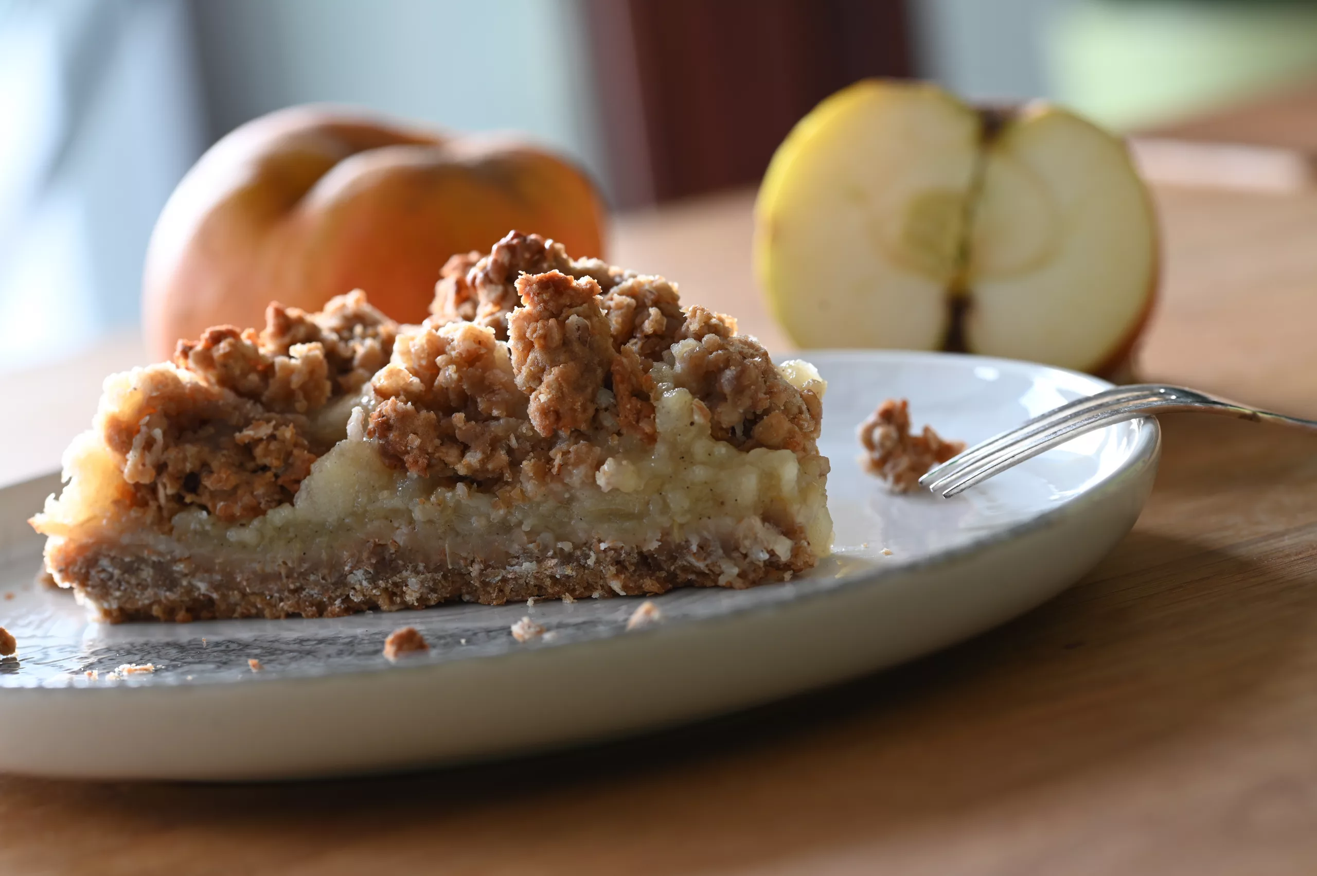 Apfel Dinkelflocken Streusel Kuchen