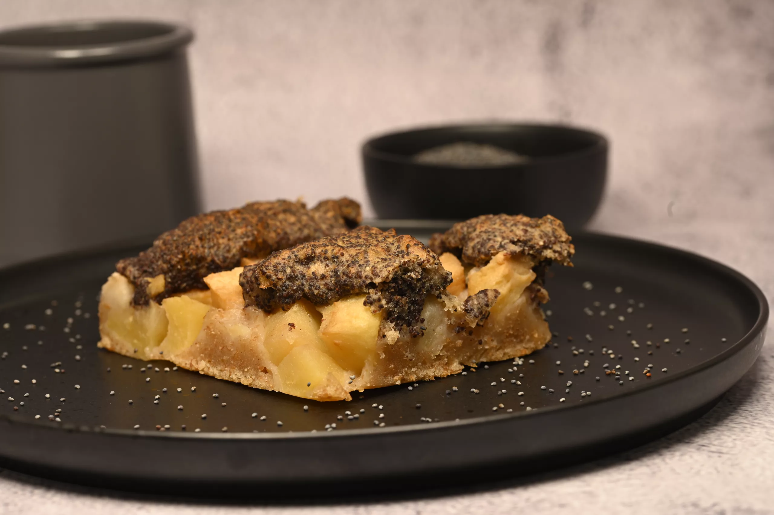 Apfel Mohn Blechkuchen