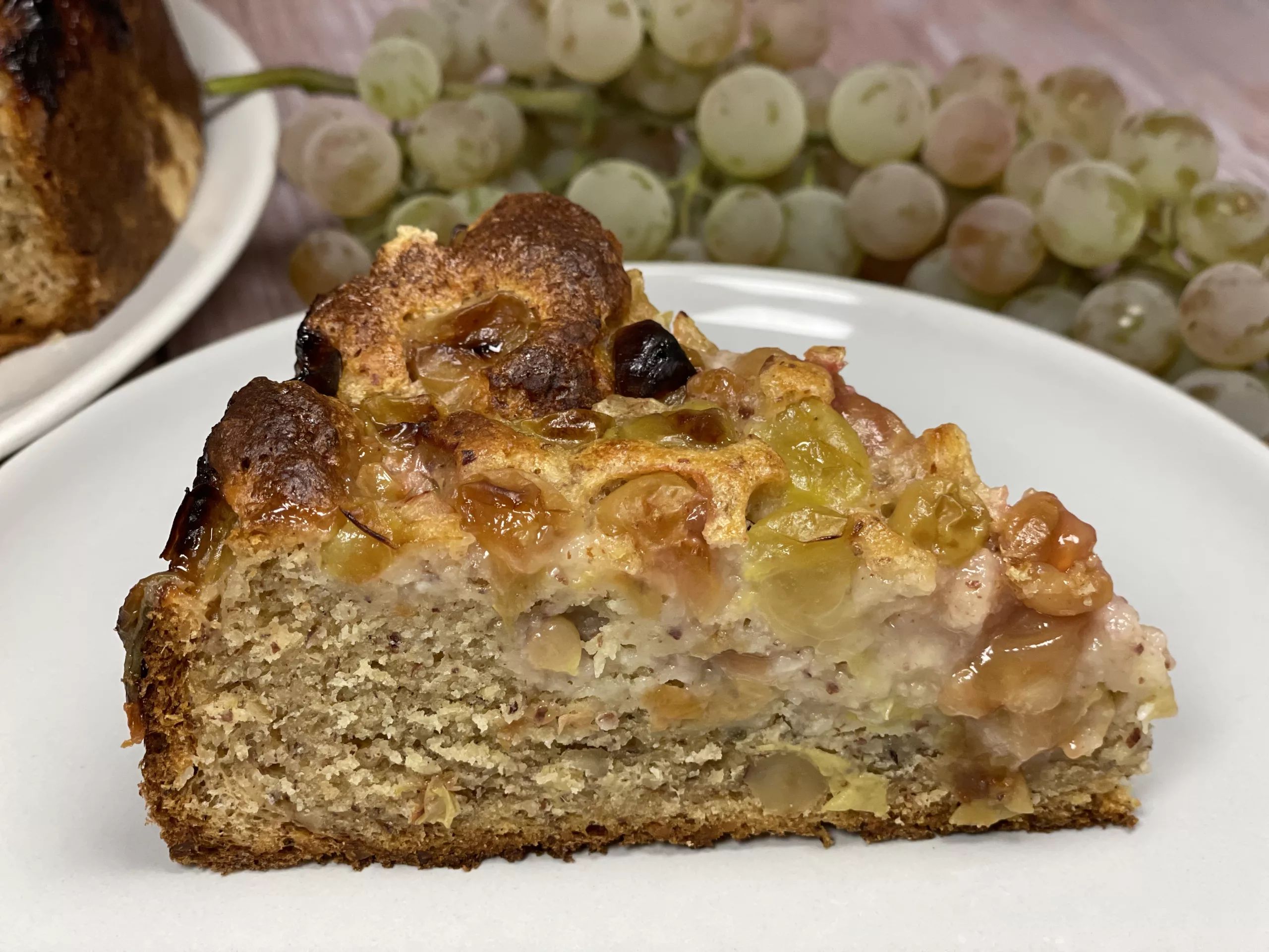 Trauben Nuss Kuchen