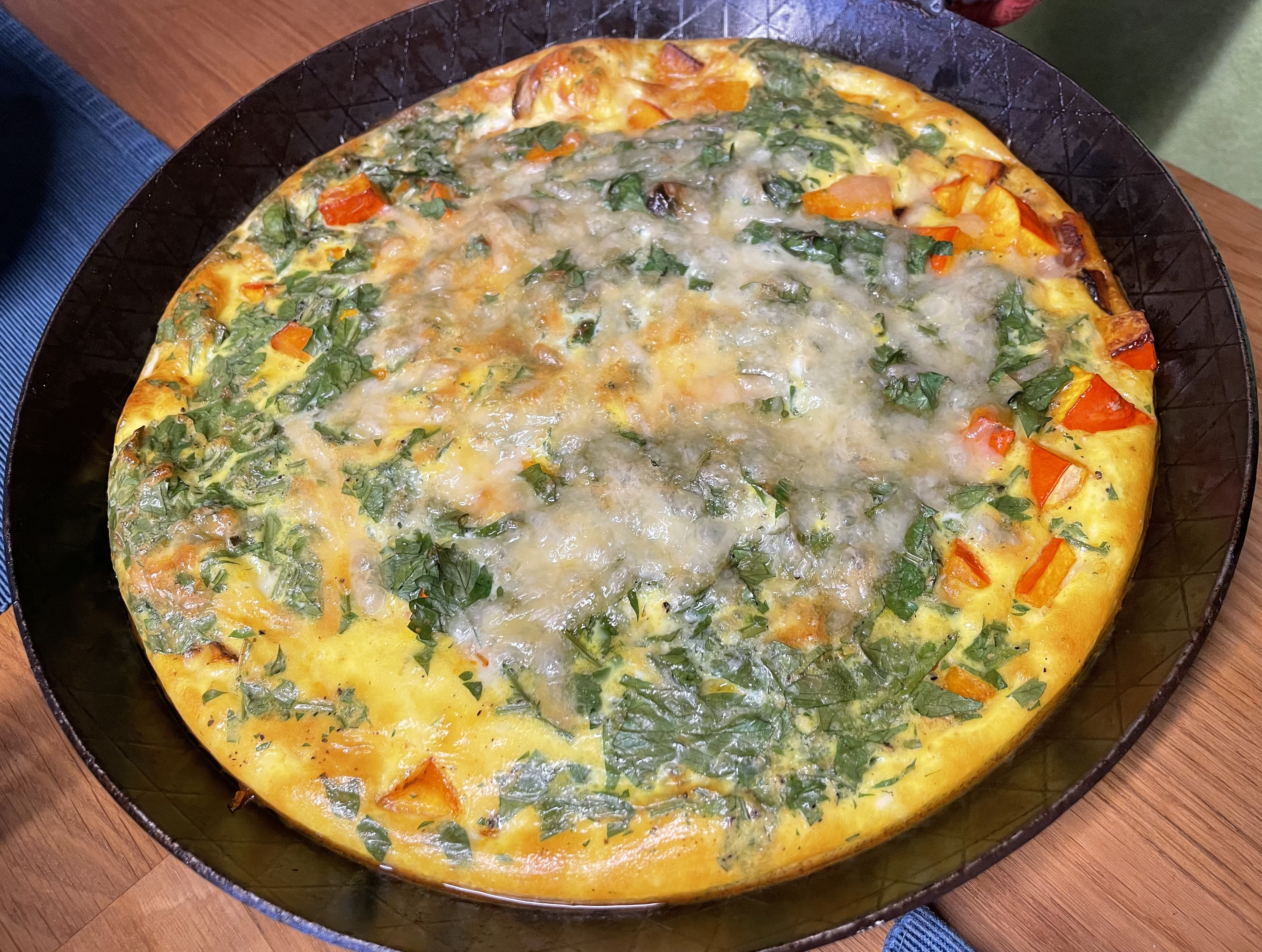 Kürbis Frittata